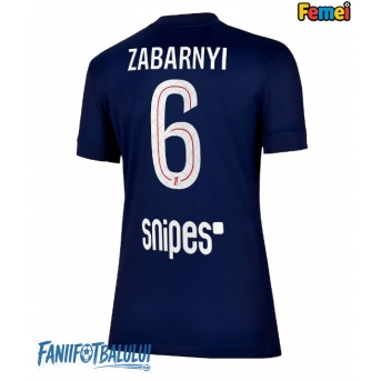 Paris Saint-Germain Illia Zabarnyi #6 Tricou Fotbal Replică 2025-26 Femei Acasa